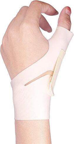 YUNYILAN Thumb Wrist Brace Compression Sleeve for Arthritis Pain Relief Protector Support, Sport Carpal Tunnel Support, Elastic Wrist Support Brace for Men and Women (Black - Right) in Saudi Arabia