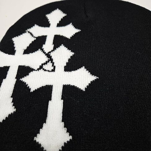 LUBINGSHINE Y2K Knitting Hat, Spider Web Pattern Beanies for Men & Women, Warm Knitted Hat Streetwear Outdoor Winter in Kuwait