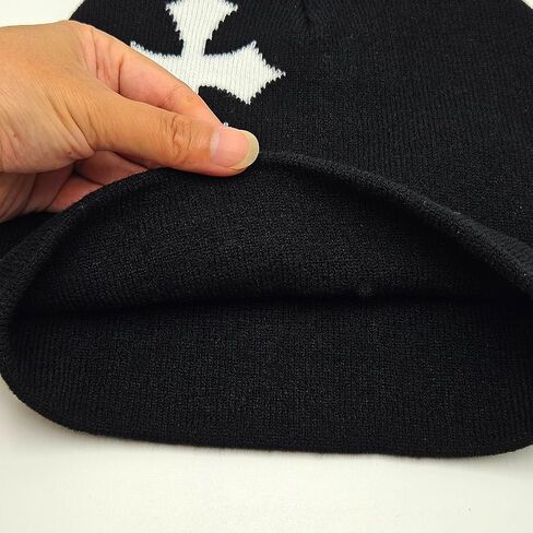 LUBINGSHINE Y2K Knitting Hat, Spider Web Pattern Beanies for Men & Women, Warm Knitted Hat Streetwear Outdoor Winter in Kuwait