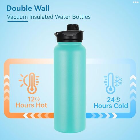 24oz Insulated Water Bottle with Straw Lid, Stainless Steel Metal Water Bottle with Straw & Wide Mouth Lid, Double Wall Vacuum Water Bottle for Hiking Camping, Lavender 4 Pack in Saudi Arabia