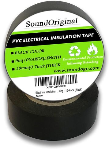 White Electrical Tape 10-pack 0.7 Inch by 60 Feet Waterproof Industrial Grade UL/CSA Listed High Temp Electrical Tape Electric Super Vinyl (White 60ft10p) in Saudi Arabia