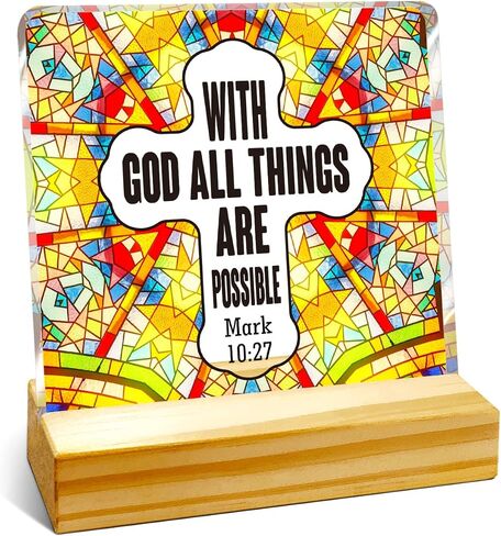 Good Morning This Is God I Will Be Handling Desk Decor,Christian Desk Decoration,Religious Desk Decor,Acrylic Scripture Plaque,Bible Verse Acrylic Plaque,Spiritual Gifts for Christians in Saudi Arabia