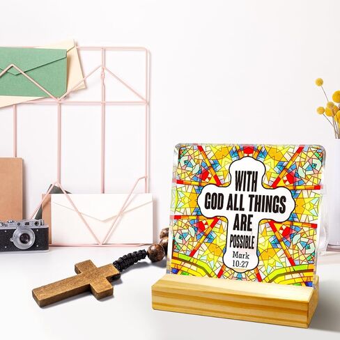 Good Morning This Is God I Will Be Handling Desk Decor,Christian Desk Decoration,Religious Desk Decor,Acrylic Scripture Plaque,Bible Verse Acrylic Plaque,Spiritual Gifts for Christians in Saudi Arabia