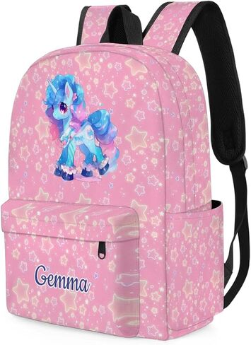 Toddler Backpack for Age 3 to 6 Years Old, Kids Backpack 15 inch School Bag for Preschool or Kindergarten, Cute Unicorn Pink Flower in Saudi Arabia