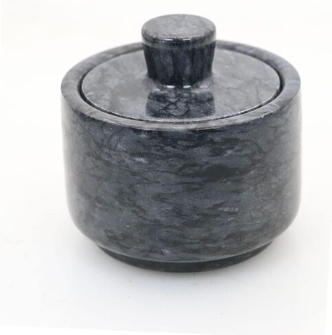 Marble Salt Cellars, Black Salt box With Cover, Salt Holder Storage Container for Counter, Kitchen Salt Container with in Saudi Arabia