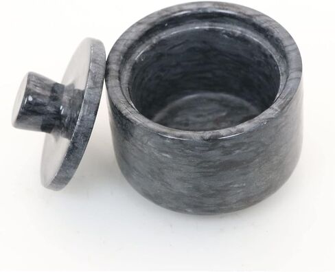Marble Salt Cellars, Black Salt box With Cover, Salt Holder Storage Container for Counter, Kitchen Salt Container with in Saudi Arabia
