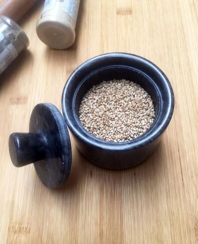 Marble Salt Cellars, Black Salt box With Cover, Salt Holder Storage Container for Counter, Kitchen Salt Container with in Saudi Arabia