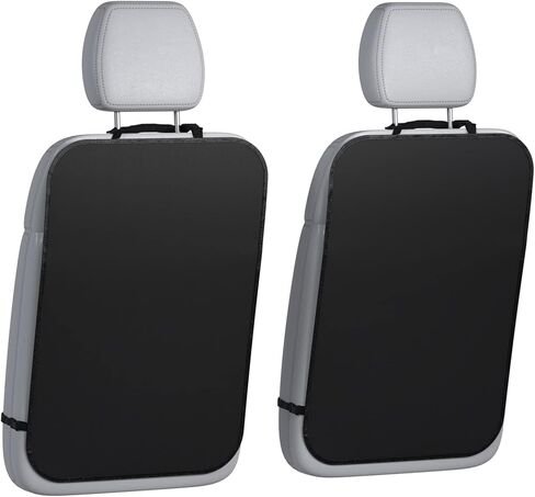 lebogner Back Seat Cover for Kids, 2 Pack Kick Mats Backseat Protector, Car Interior Travel Accessories Waterproof Kick Guard for Vehicles to Protect from Dirt, Mud & Scratches of Kids Feet, Pink in Saudi Arabia