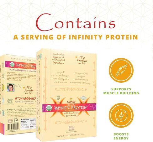 Infinity C Superfood Bars | Healthy Energy Bars w/ 1125 mg of Whole Food Vitamin C | Immune Boosting Plant Based Ingredients | Camu Camu, Acerola, Amla Powder, & Shilajit | Raw, Gluten Free, Non GMO in Saudi Arabia
