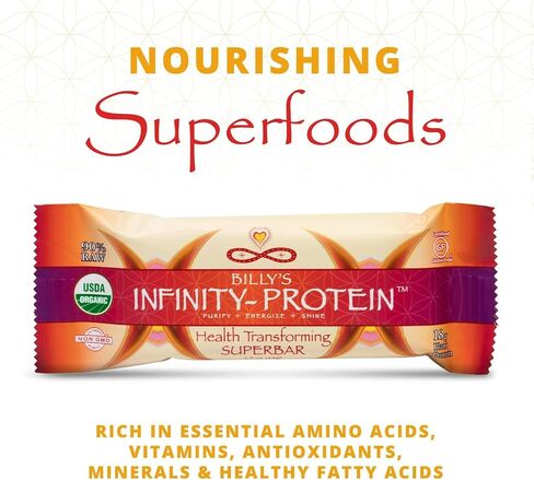 Infinity C Superfood Bars | Healthy Energy Bars w/ 1125 mg of Whole Food Vitamin C | Immune Boosting Plant Based Ingredients | Camu Camu, Acerola, Amla Powder, & Shilajit | Raw, Gluten Free, Non GMO in Saudi Arabia