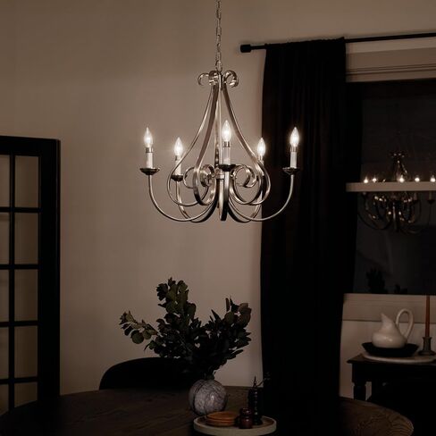 Kichler Dover 24.5" 5 Light Chandelier in Brushed Nickel in Kuwait