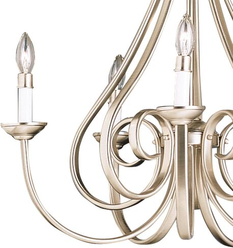 Kichler Dover 24.5" 5 Light Chandelier in Brushed Nickel in Kuwait