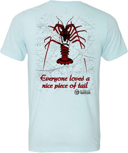 Lobster Scuba Diving T-Shirt: Mens Short Sleeve for Fishing, Spearfishing, Boating, and Beach in Saudi Arabia