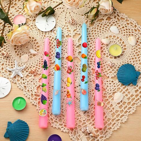 مجموعة طلاء الشموع 122 قطعة من Havawish تتضمن شموع تيلايت ملونة، شموع مستدقة، فرش طلاء، سحر نبيذ الشاطئ للحرف اليدوية، هدايا حفلات أعياد الميلاد وحفلات الزفاف in Kuwait