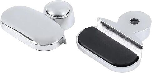 Black Mirror Clips, Wall-Mounted Mirrors Bracket, Dresser Mirror Fixed Fitting for 0.12"-0.2 " Thick Mirror Glass Clips Clamps 6PCS in Saudi Arabia