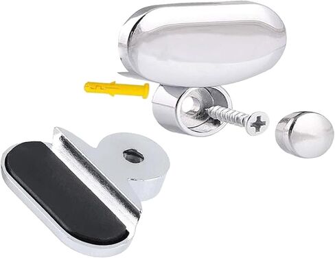 Black Mirror Clips, Wall-Mounted Mirrors Bracket, Dresser Mirror Fixed Fitting for 0.12"-0.2 " Thick Mirror Glass Clips Clamps 6PCS in Saudi Arabia
