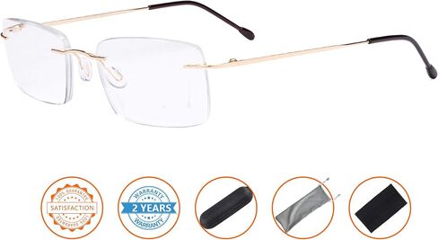 CessBlu Rimless Reading Glasses Lightweight Readers for Men in Kuwait