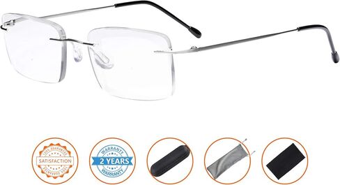 CessBlu Rimless Reading Glasses Lightweight Readers for Men in Kuwait