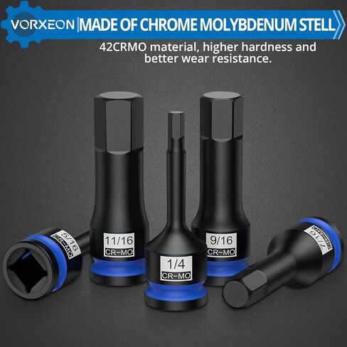 10 قطعة 1/2 "محرك متري تأثير ألين عرافة بت مجموعة مقابس 42CRMO مع حقيبة للتخزين 5 مللي متر 6 مللي متر 8 مللي متر 10 مللي متر 12 مللي متر 14 مللي متر 16 مللي متر 17 مللي متر 18 مللي متر 19 مللي متر in Kuwait