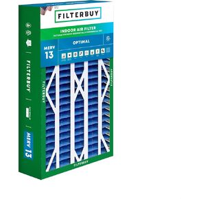 Filterbuy 16x28x6 Air Filter MERV 13 Optimal Defense (1-Pack), Pleated HVAC AC Furnace Air Filters Replacement for Aprilaire Space-Gard 401/2400 & Lennox (Actual Size: 15.50 x 26.88 x 6.00 Inches)