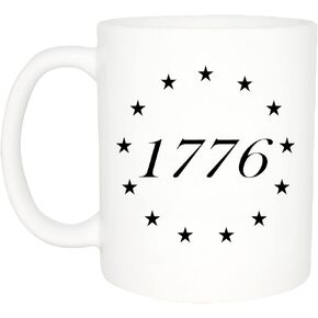 Rogue River Tactical Patriotic USA Betsy Ross Flag 1776 Flag Coffee Mug Novelty Cup Gift United States of America