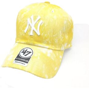 '47 New York Yankees Gold Dye Drift Clean Up Baseball Cap - MLB NY Adjustable Relaxed Fit Dad Hat One Size