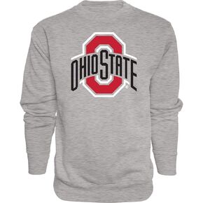 Blue 84 Men's Ohio State Buckeyes Crewneck Sweatshirt Gray Icon, Ohio State Buckeyes Gray, X-Large