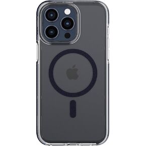 Tech21 Evo Crystal iPhone 15 Pro Max Case - Magsafe Compatible - Superior Impact Protection Case with 15X Military Standard Rating - Blue Titanium