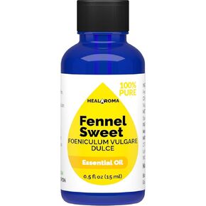 Fennel Sweet Essential Oil 15 ml - 0.5 oz - Pure & Natural