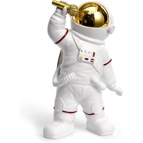 F380 Astronaut Kung Fu Figurine Statue Resin Spaceman Sculpture Desktop Ornament Space Themed Kids Toys Crafts Cake Toppers Model Home Office Decor Gifts for Christmas