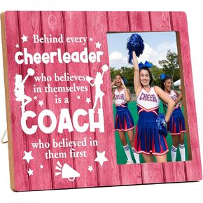 Cheerleader Gifts For Girls, Cheerleading Coach Gifts, Birthday Graduation Christmas Gifts For Cheerleader, Cheerleading Picture Frame, Team Photo Frame -i17