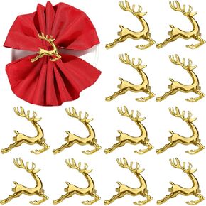 الذهب ورقة منديل خواتم مجموعة من 8 عيد الشكر عيد الميلاد منديل خواتم حامل Tangcii المعادن بسيطة عطلة منديل الدائري السائبة لعيد الميلاد عشاء طاولة الطعام المناديل الزينة in Kuwait