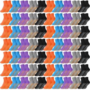 Liitrsh 100 Pairs Non Slip Yoga Socks with Grips Anti Skid Pilates and Barre Socks for Man Woman Pilates Ballet in Kuwait
