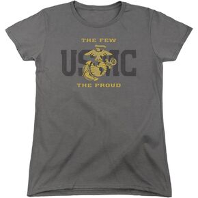 Trevco Us Marine Corps Split Tag Women's T Shirt