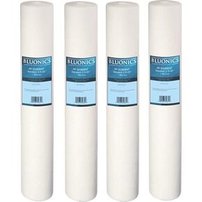 20" x 2.5" Sediment Water Filter (4) 5 Micron Whole House Cartridges