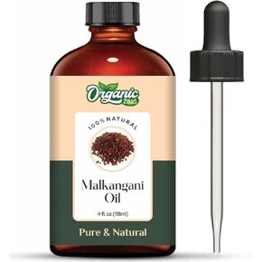 Malkangni Seed (Celastrus paniculatus) Oil | Pure & Natural Carrier Oil for Massage, Skin Care, Hair Care - 118ml/3.99fl oz
