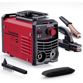ARCCAPTAIN Mini Stick Welder 130A ARC Welding Machine 110V Small MMA Welder Machine Lightweight with Hot Start, Arc force, Anti-Stick with 14in Storage Box