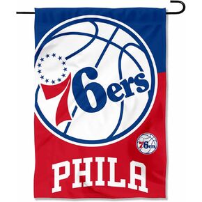 WinCraft Philadelphia 76ers Double Sided Garden Flag