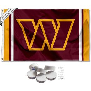 Washington Commanders Stripes Banner and Tapestry Wall Tack Pads