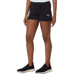 PUMA Women's Standard BMW MMS ESS 4" Shorts, Black, X-Large