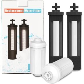 Water Filter Replacement for Berkey, Fluoride Arsenic Reduction Filtration with Ultrafiltration Membrane, Compatible with Berkey Gravity-Fed Water Filter System