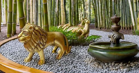 PARIJAT HANDICRAFT Brass Decor Statue Figurines Sculpture Collectibles Gift Wild Life Animal Statues Decorative Sculpture Hand craved Modern Home Decoration feng Shui (Tiger) in Saudi Arabia