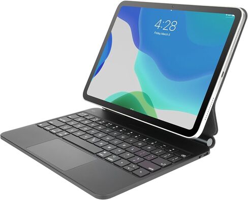 حافظة لوحة المفاتيح المغناطيسية Rii لجهاز iPad Pro 12.9 (الجيل السادس والخامس والرابع والثالث)، لوحة مفاتيح سحرية لجهاز iPad Pro 12.9، حافظة لوحة مفاتيح للشحن بالطاقة الشمسية مع لوحة تتبع متعددة اللمس، إضاءة خلفية، أسود in Saudi Arabia