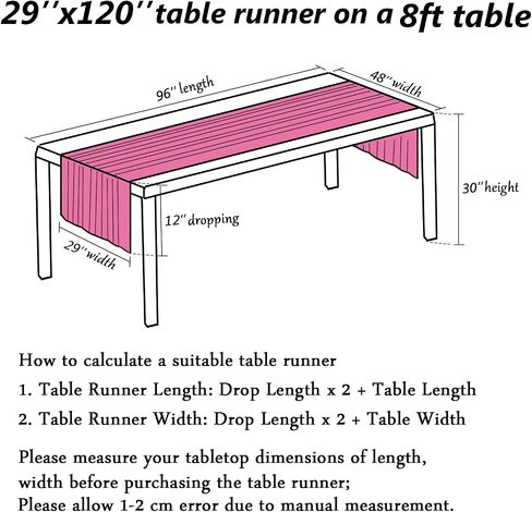 ShinyBeauty Velvet Table Runner Hot Pink Table Runners Wedding Runner Fuchsia Soft Velvet Dresser Scarf for Wedding Birthday Bachelor Party Holiday Event (29x120'', Hot Pink) in Saudi Arabia