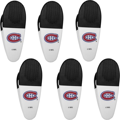 Siskiyou Sports NHL Montreal Canadiens Chip Clip Magnets, 6pk White, One Size in Saudi Arabia