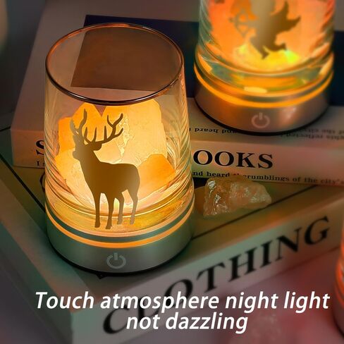 Night Light Rechargeable for Girls Boys Women Men Gifts, 3 Lighting Modes Changing Night Light for Kids, Battery or USB Powered Portable for bedrooms, Living Rooms Children's Rooms (Cute Deer, 1pcs) in Saudi Arabia