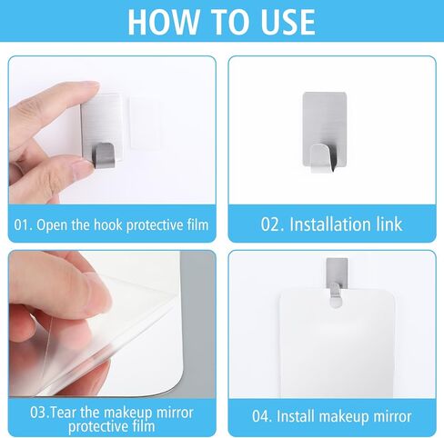 Shaving Mirror Shatterproof Acrylic Wall Hanging Mirrors Unbreakable Handheld Makeup Mirror Portable Bathroom Mirror with Hole for Shower Outdoor Camping Women Men Shave in Saudi Arabia