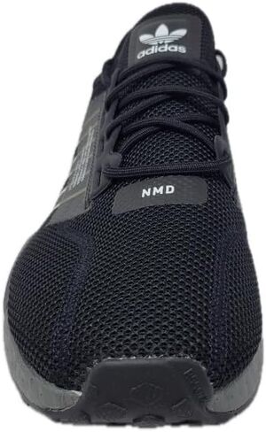 adidas Men's NMD R1 V2 Running Shoes, Black/Grey, 8 M US in Saudi Arabia