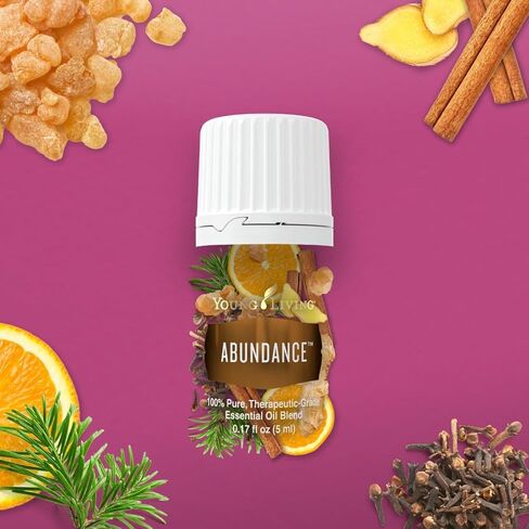 Young Living Abundance - 100% Pure and Natural Essential Oil for Diffuser - Aromatherapy for Positive Energy, Meditation, Prayer, and Wellness Support - 5 ml in Kuwait