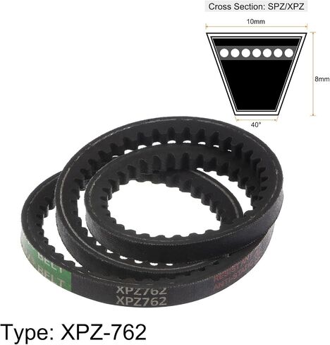 HARFINGTON 2pcs XPZ-762 V-Belts Drive Belt 762mm Pitch Girth 10mm Width 8mm Height Rubber for Power Transmission in Saudi Arabia